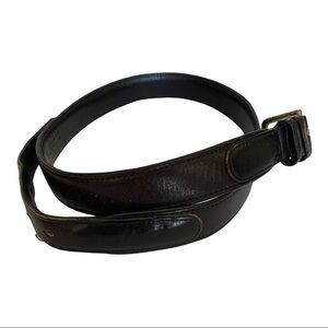 Mens‎ dark brown coach leather belt